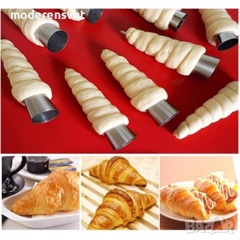 МЕТАЛНИ ФУНИЙКИ ЗА СЛАДКИ С КРЕМ К-Т 15 БР., снимка 4 - Форми - 43024096