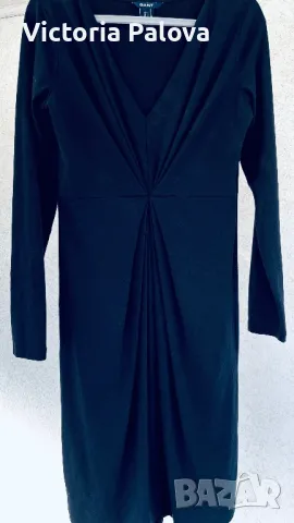 GANT прекрасна дълга рокля с драпировка  Швеция, снимка 15 - Рокли - 48614155