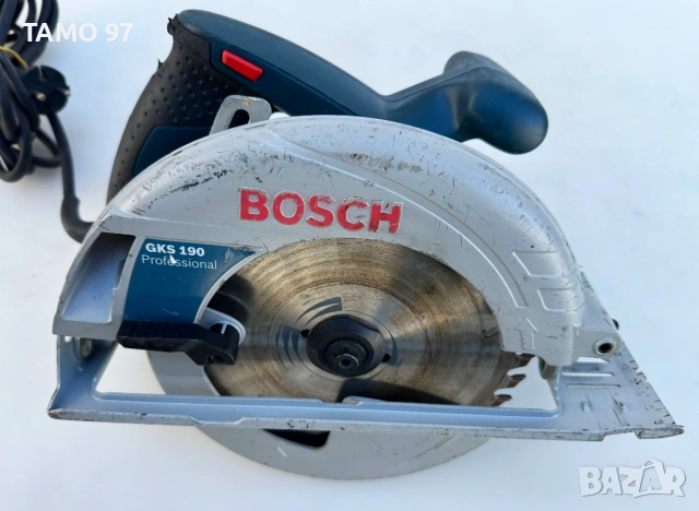 BOSCH GKS 190 - Ръчен циркуляр 1400W 190mm, снимка 2 - Триони и циркуляри - 53598776