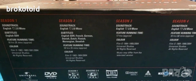 Нощен Ездач Knight Rider (1982) DVD колекция всички епизоди сезони 1-4, снимка 3 - DVD филми - 53152752