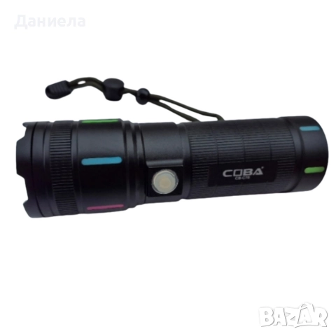 Мощен LED фенер COBA TG – 2000 м обхват, USB Type-C зареждане, Power Bank функция, снимка 6 - Други стоки за дома - 52811511