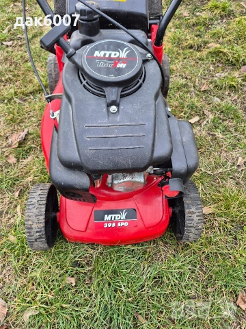 Бензинова самоходна косачка" MTD" с кош, снимка 5 - Градинска техника - 53279317