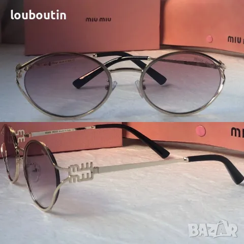 Miu 2024 дамски слънчеви очила елипса овални кръгли 4 цвята, снимка 2 - Слънчеви и диоптрични очила - 47930800