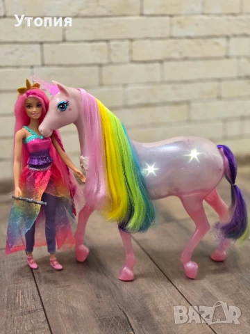 Кукла Барби и светещ музикален Еднорог