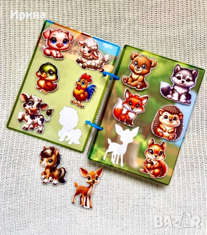 Весела образователна книга играчка с лепенки, снимка 2 - Игри и пъзели - 52490775