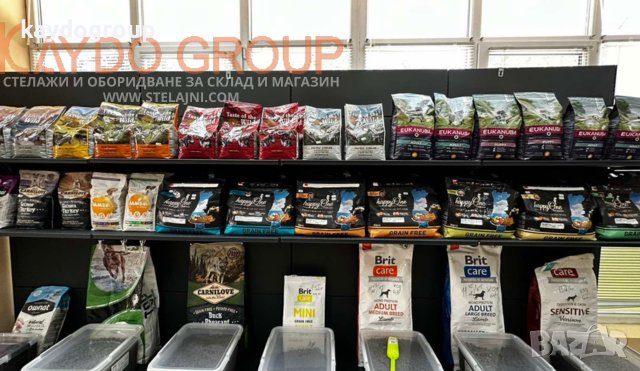 Крайстенен и островен метален стелаж - НАЛИЧНИ, НОВИ RAL7016 TXT МАТ, снимка 4 - Стелажи и щандове - 43712314