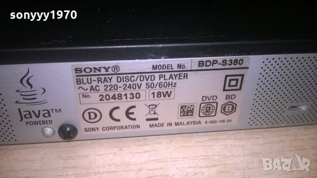 поръчано-sony bdp-s380 blu-ray disc/dvd player-внос швеицария, снимка 12 - Плейъри, домашно кино, прожектори - 27600567