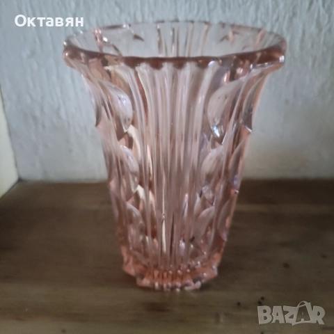 Стъклена ваза цветна, снимка 6 - Колекции - 52770907