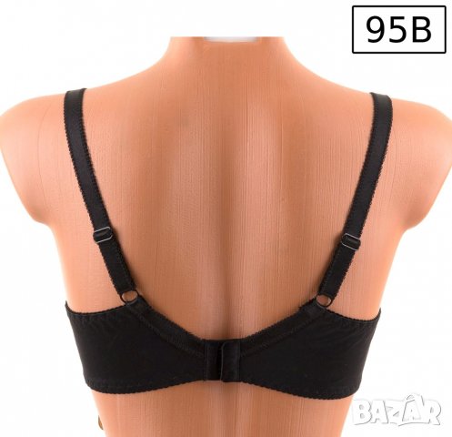 Черен сутиен с полумеки чашки марка Wiesmann размер 80D и 95В, снимка 4 - Бельо - 32475981