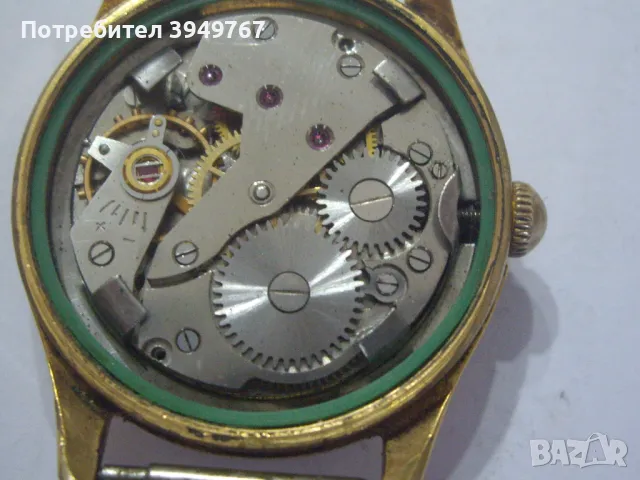 Стар позлатен мъжки часовник., снимка 6 - Мъжки - 47752532