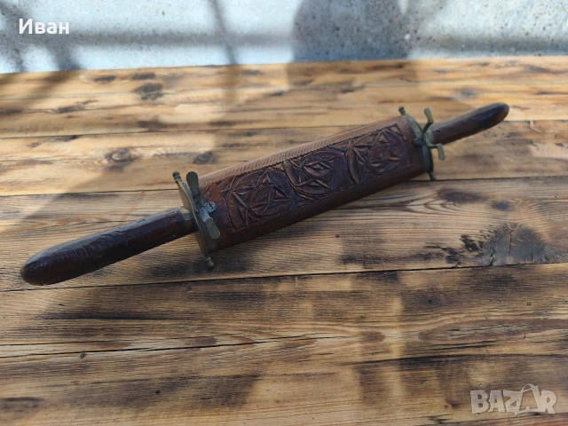 винтидж индийски комплект за рязане и сервиране на месо,, снимка 5 - Антикварни и старинни предмети - 53562338