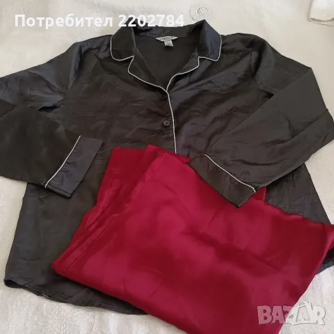 Дамски сатенени пижами, пижама , снимка 1