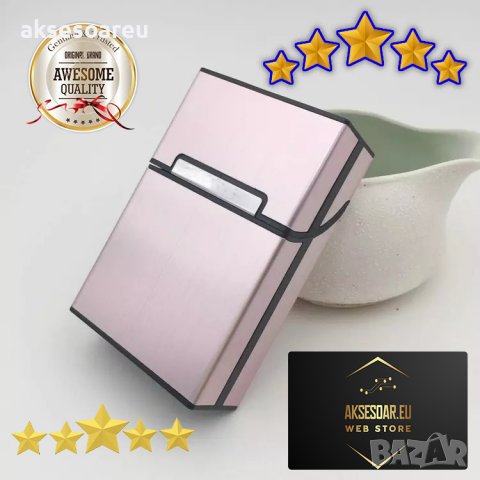 Идеална подаръчна метална кутия табакера с магнитен капак за 80 мм стандартни цигари модна стилна и , снимка 7 - Табакери - 39431295