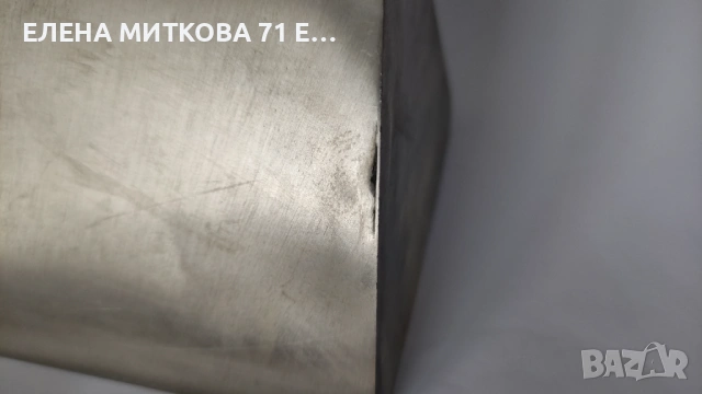 Висока стоманена ваза с модерен геометричен дизайн, снимка 7 - Вази - 53556805