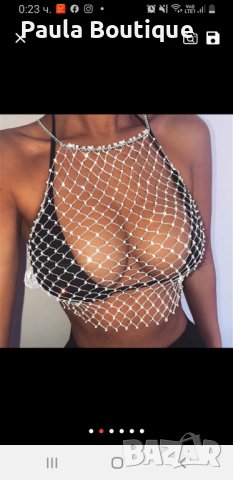 Потник мрежа с камъни, снимка 3 - Корсети, бюстиета, топове - 37433266