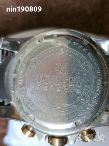 Мъжки часовник Invicta Reserve, снимка 2 - Мъжки - 51626162