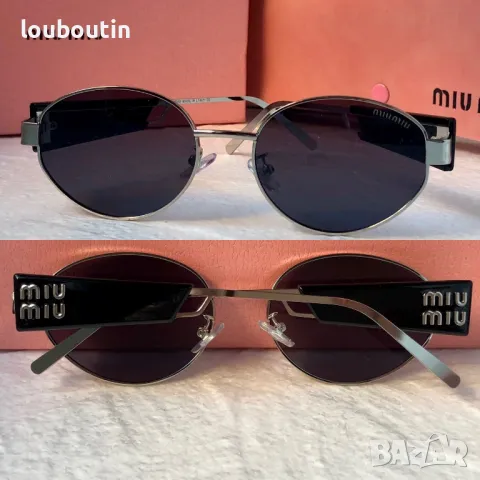 Miu 2024 дамски слънчеви очила елипса кръгли овални 4 цвята, снимка 5 - Слънчеви и диоптрични очила - 47668498