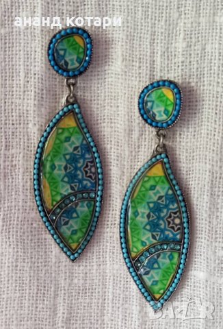 1 Обеци мандала принт М38