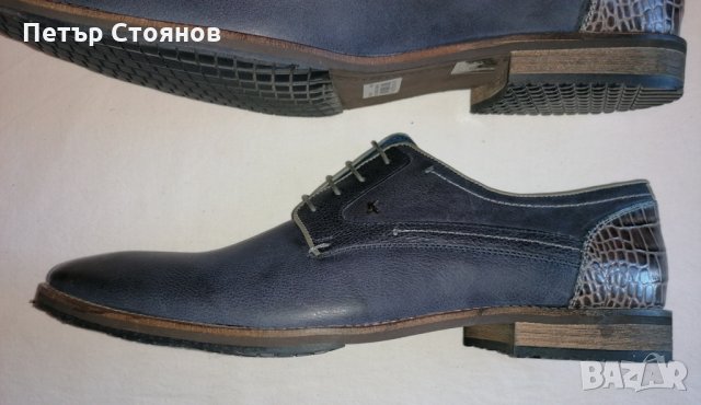 Стилни мъжки обувки от естествена кожа KicKers №46, снимка 6 - Официални обувки - 28473179