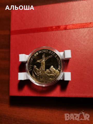 Сувенирна монета "Исус Христос", колекция от колекционерски възпоменателни монети за Коледа, снимка 7 - Нумизматика и бонистика - 35272000