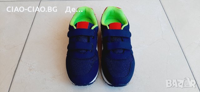 №30-№35, Детски маратонки за момче в синьо с бели и червени акценти, снимка 4 - Детски маратонки - 32873691