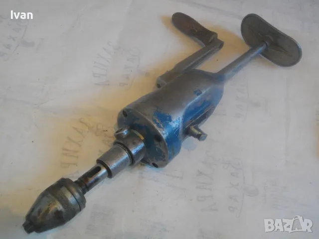 ф13мм/2,5кг/46,5см ГОЛЯМА АЛУМИНИЕВА СТАРО КАЧЕСТВО СОЦ ЧЕХОСЛОВАШКА РЪЧНА ДРЕЛКА БОРМАШИНА МАТКАП , снимка 9 - Бормашини - 48314583