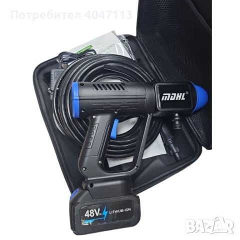 Акумулаторна водоструйка 48V – Пистолет за миене с LCD дисплей и 6 режима, снимка 3 - Други инструменти - 51201635