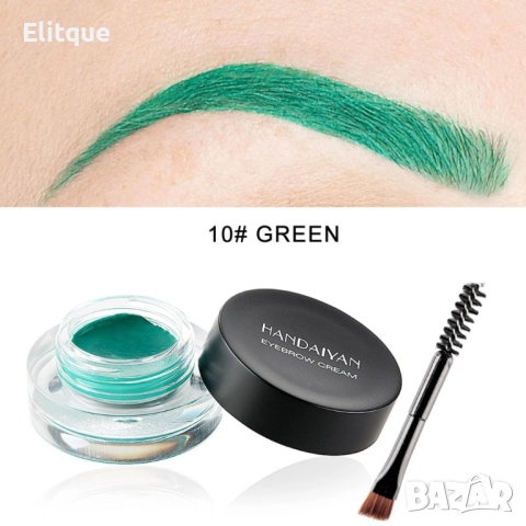 Дълготрайни, кремообразни сенки за вежди с четка с два края - HZS317, снимка 4 - Други - 52830625