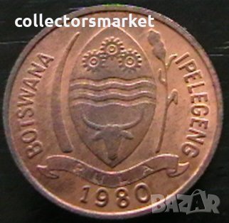 5 тебе 1980, Ботсвана, снимка 2 - Нумизматика и бонистика - 35251568