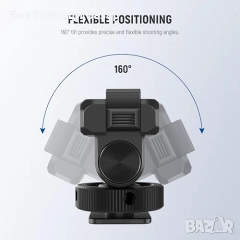 Нов Neewer Бърз Монтаж Адаптер за DJI Action 5/4/3 с Cold Shoe за камера, снимка 6 - Чанти, стативи, аксесоари - 50940844