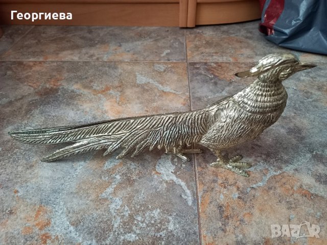 Два калаени пауна., снимка 6 - Статуетки - 44131626