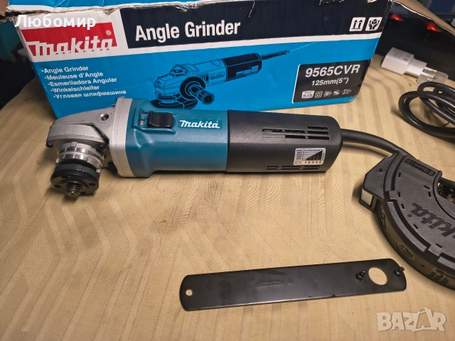 Makita 9565CR/2 Ъглошлайф, 1400 W, 240 V, син, 125 mm , снимка 4 - Други инструменти - 52850687