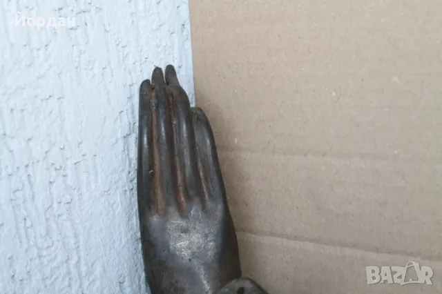 Бронзова скулптура на ръка, снимка 6 - Антикварни и старинни предмети - 47471044