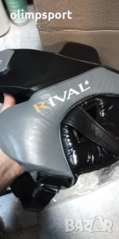 каска за бокс нова Ривал  естествена кожа с връзки и лепки размер м-л, снимка 1 - Бокс - 43604560