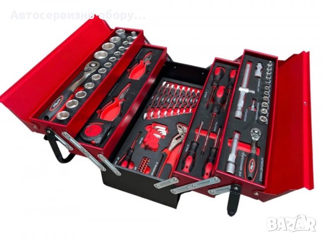 Метален куфар с инструменти 85ч, снимка 1