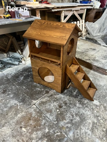 Къща за котки от масив, снимка 4 - За котки - 50774234