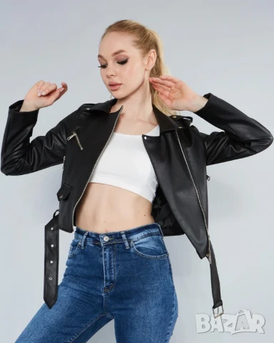 кожено яке , снимка 4 - Якета - 50452362