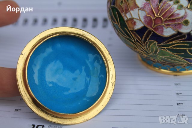 Ваза бронз и емайл, снимка 8 - Вази - 40657452