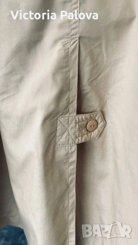 Луксозен бежов тренч- палто, ватиран, нов, дизайнерска визия, снимка 15 - Палта, манта - 53519622