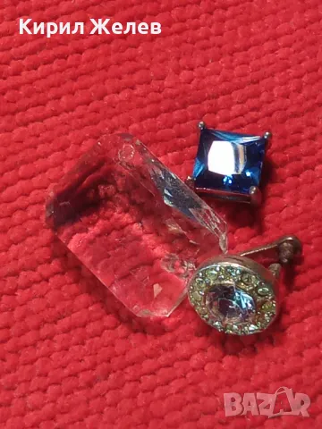 2 СТАРИ КРИСТАЛНИ АРТ ДЕКО МЕДАЛЬОНА РЪЧНА БИЖУТЕРСКА ИЗРАБОТКА БОХЕМСКИ и ПЛАНИНСКИ КРИСТАЛ 26183, снимка 15 - Антикварни и старинни предмети - 36248279