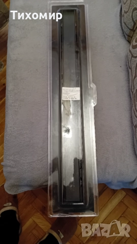 Линеен сифон Алкапласт 650мм черен 