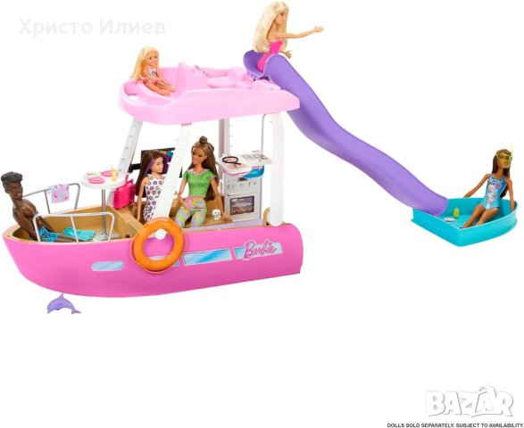 Barbie Лодка Яхта с басейн и пързалка с 20 аксесоара Оригинален Барби, снимка 8 - Кукли - 43473965