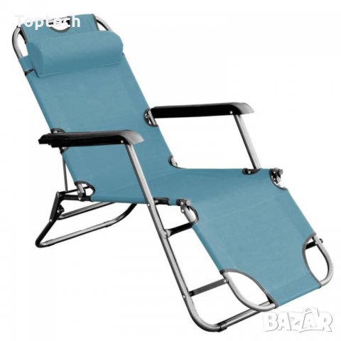 Сгъваем шезлонг/функционален стол за плаж, градина, къмпинг, риболов, снимка 3 - Къмпинг мебели - 33095392
