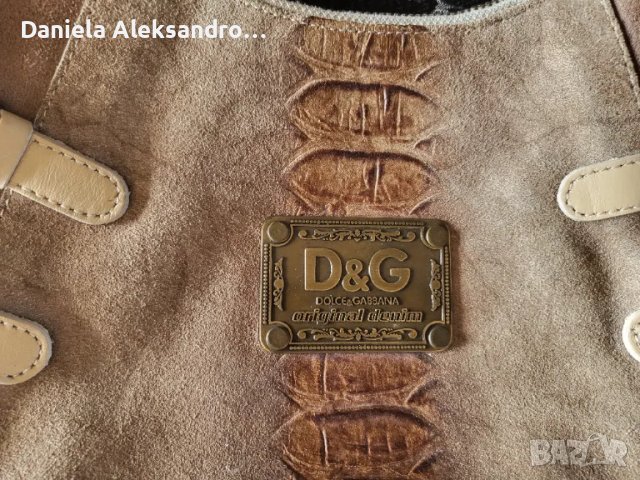 DOLCE&GABBANA оригинална естествена кожа уникат, снимка 2 - Чанти - 47913838