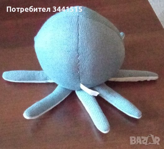Плетен, мек октопод Sea Happy, Luna, 25x15 cм , снимка 3 - Плюшени играчки - 43775046