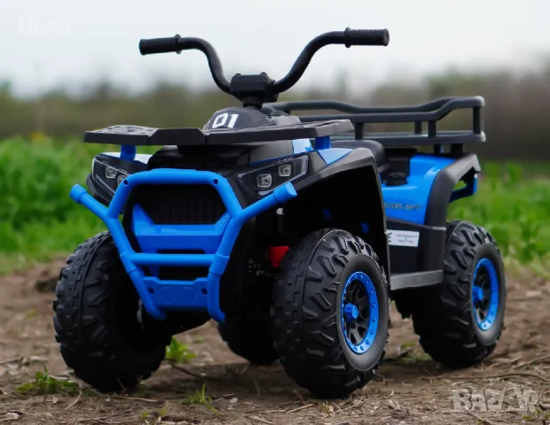 Акумулаторен бъги MINI 4X4 12V,MP3 плейър, с меки гуми и WiFi дистанционно с Кожена седалка