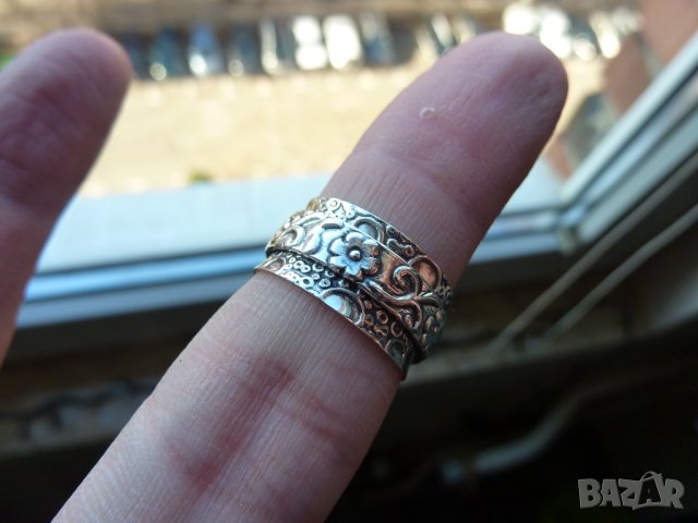 3 сребърни пръстена №959, снимка 6 - Пръстени - 43503523