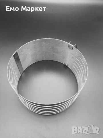 Форма за печива, от неръждаема стомана с процепи за равно изрязване на блатове - 2бр в комплект, снимка 5 - Други - 48917322