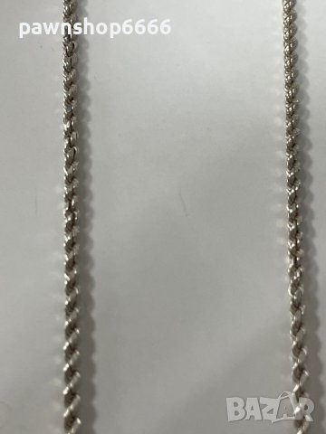 Сребърен синджир 925 плетка FRENCH ROPE, снимка 4 - Колиета, медальони, синджири - 44139058