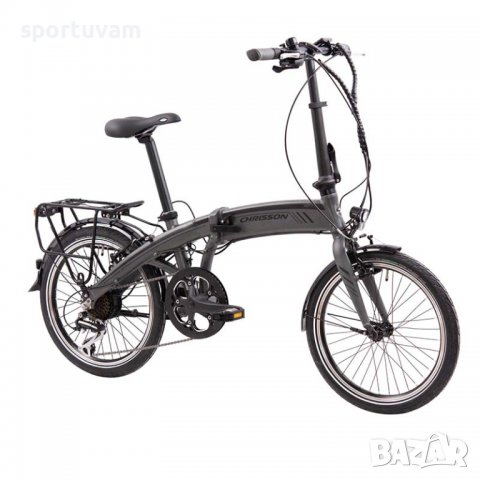 Електрически сгъваем велосипед Chrisson EF1 Iron Dark: Мощност, стил и мобилност, снимка 2 - Велосипеди - 40169160